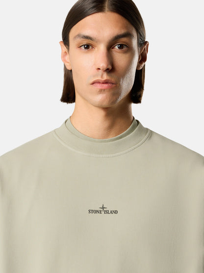 Stone Island Oversized-Fit Crewneck Sweatshirt with 'blurred Compass' Print 6100039