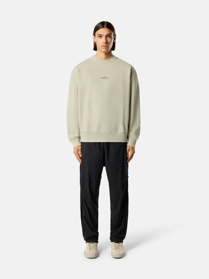 Stone Island Oversized-Fit Crewneck Sweatshirt with 'blurred Compass' Print 6100039