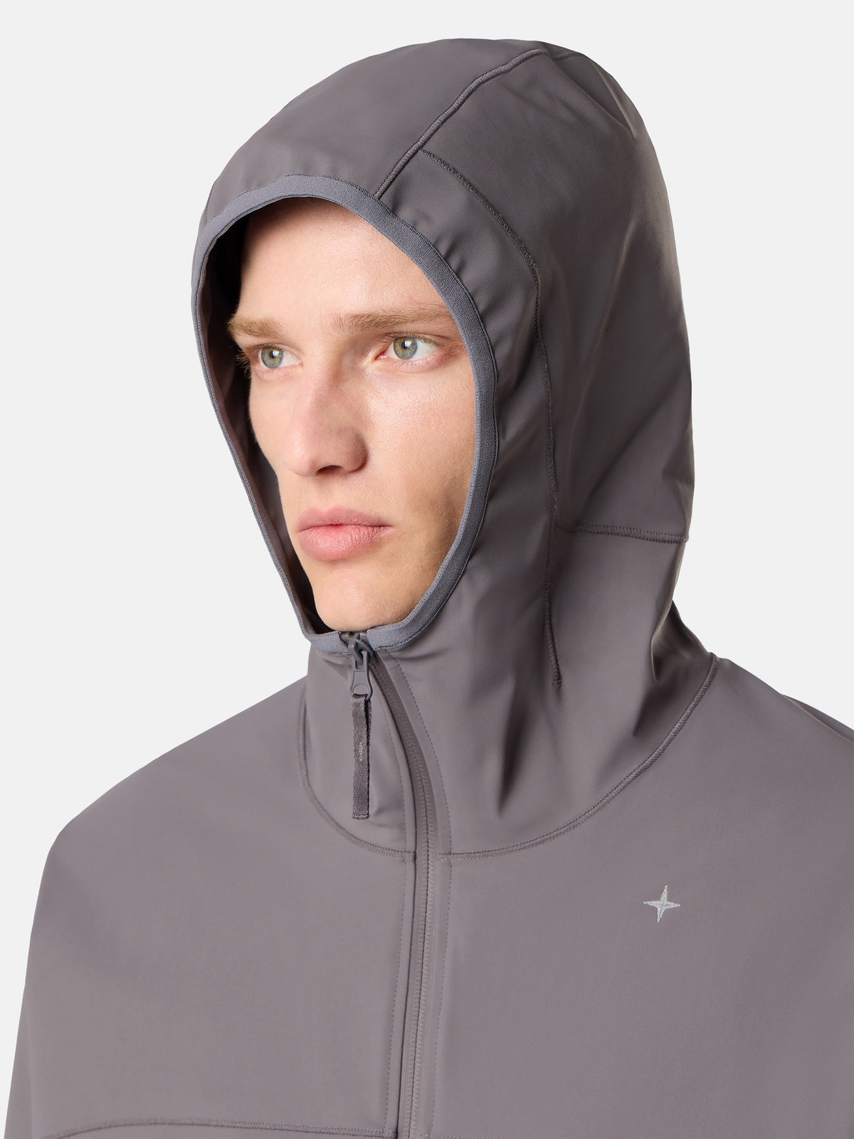 Stone Island Oversized-Fit Zip-Up Hooded Sweatshirt with Zip Pockets 6100045