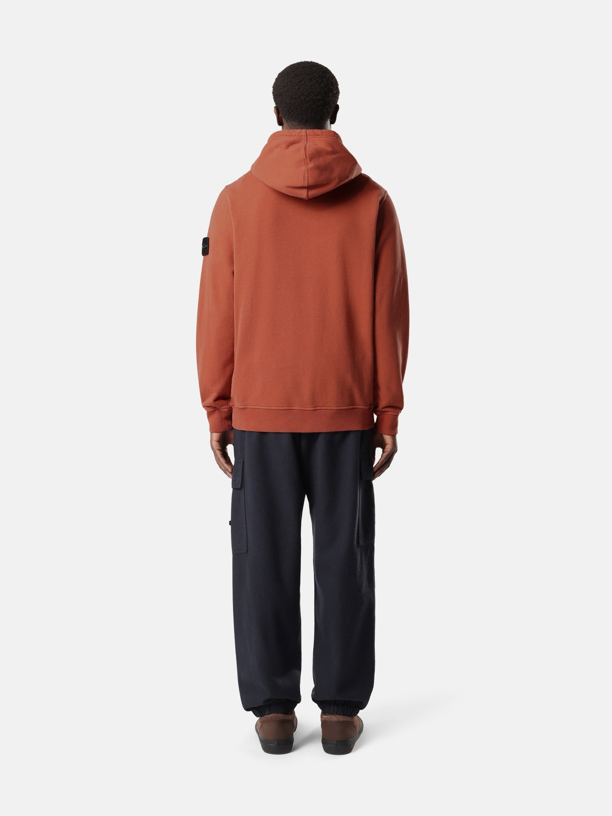 Stone Island Regular-Fit Hooded Sweatshirt with Thumbhole Cuffs 6100048
