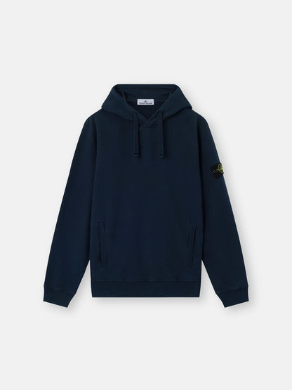 Stone Island Regular-Fit Hooded Sweatshirt with Thumbhole Cuffs 6100048