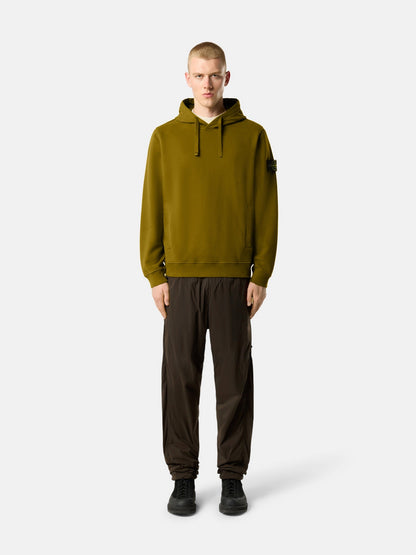 Stone Island Regular-Fit Hooded Sweatshirt with Thumbhole Cuffs 6100048
