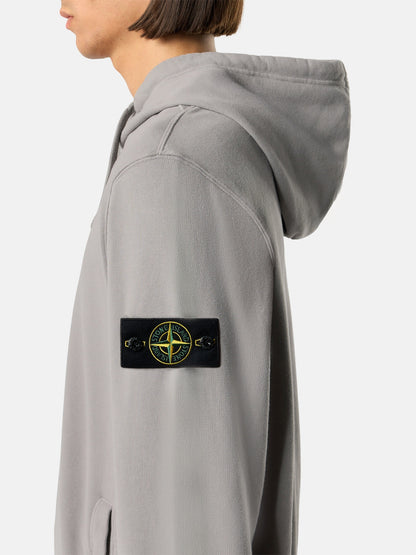 Stone Island Regular-Fit Hooded Sweatshirt with Thumbhole Cuffs 6100048