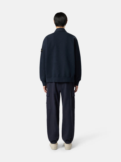 Stone Island Oversized-Fit Crewneck Sweatshirt with Button Fastening 6100054