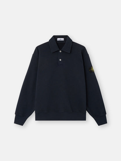 Stone Island Oversized-Fit Crewneck Sweatshirt with Button Fastening 6100054