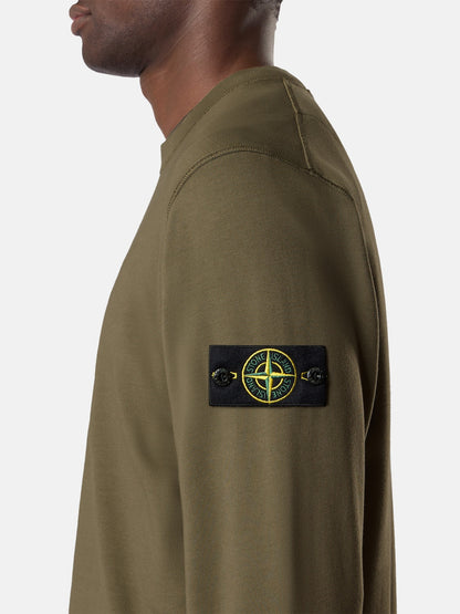 Stone Island Regular-Fit Crewneck Sweatshirt with Raglan Sleeves 6100060