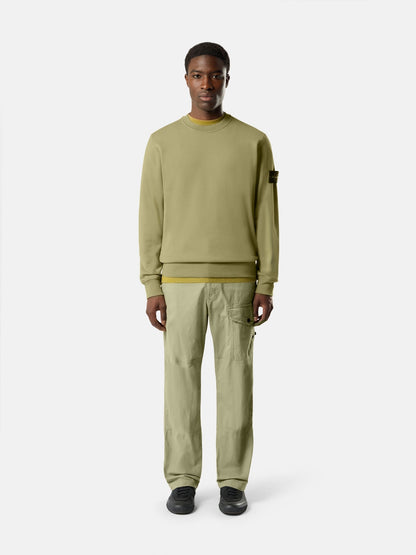 Stone Island Regular-Fit Crewneck Sweatshirt with Raglan Sleeves 6100060