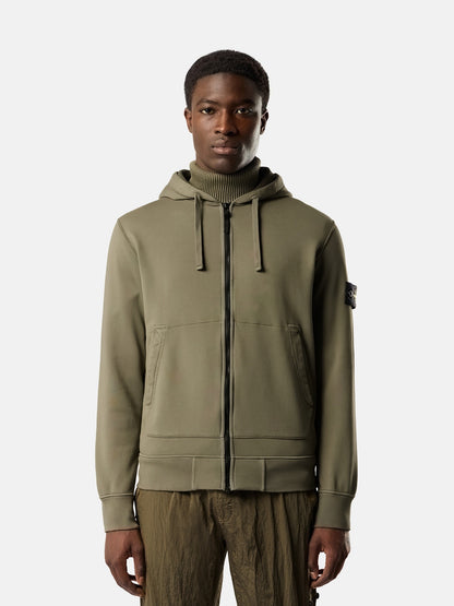 Stone Island Regular-Fit Zip-Up Hooded Sweatshirt with Pockets 6100061