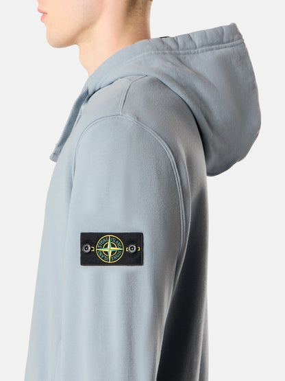 Stone Island Regular-Fit Zip-Up Hooded Sweatshirt with Ribbed Inserts 6100067