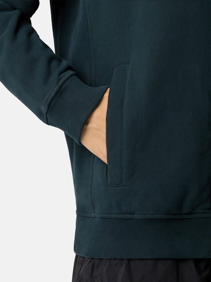 Stone Island Regular-Fit Zip-Up Hooded Sweatshirt with Ribbed Inserts 6100067