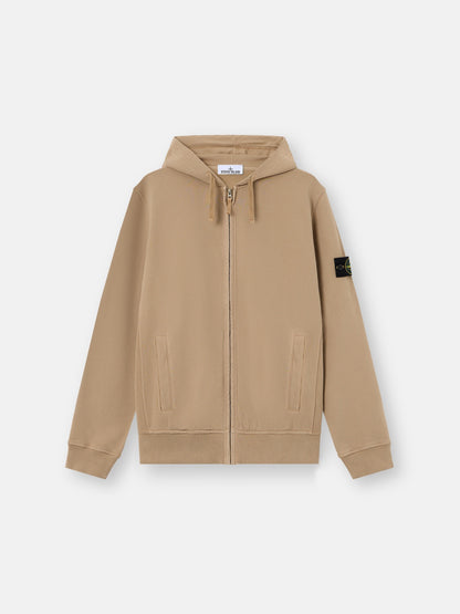 Stone Island Regular-Fit Zip-Up Hooded Sweatshirt with Ribbed Inserts 6100067