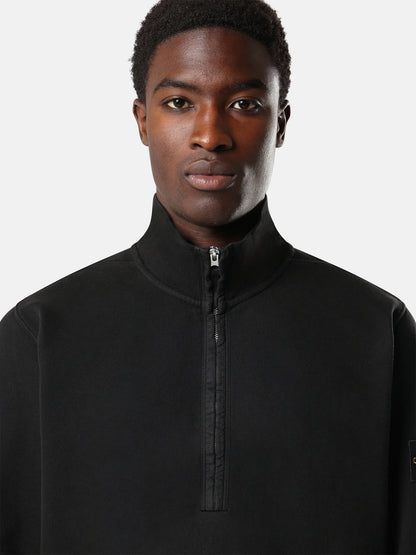 Stone Island Regular-Fit Half-Zip Sweatshirt with Ribbed Inserts 6100068