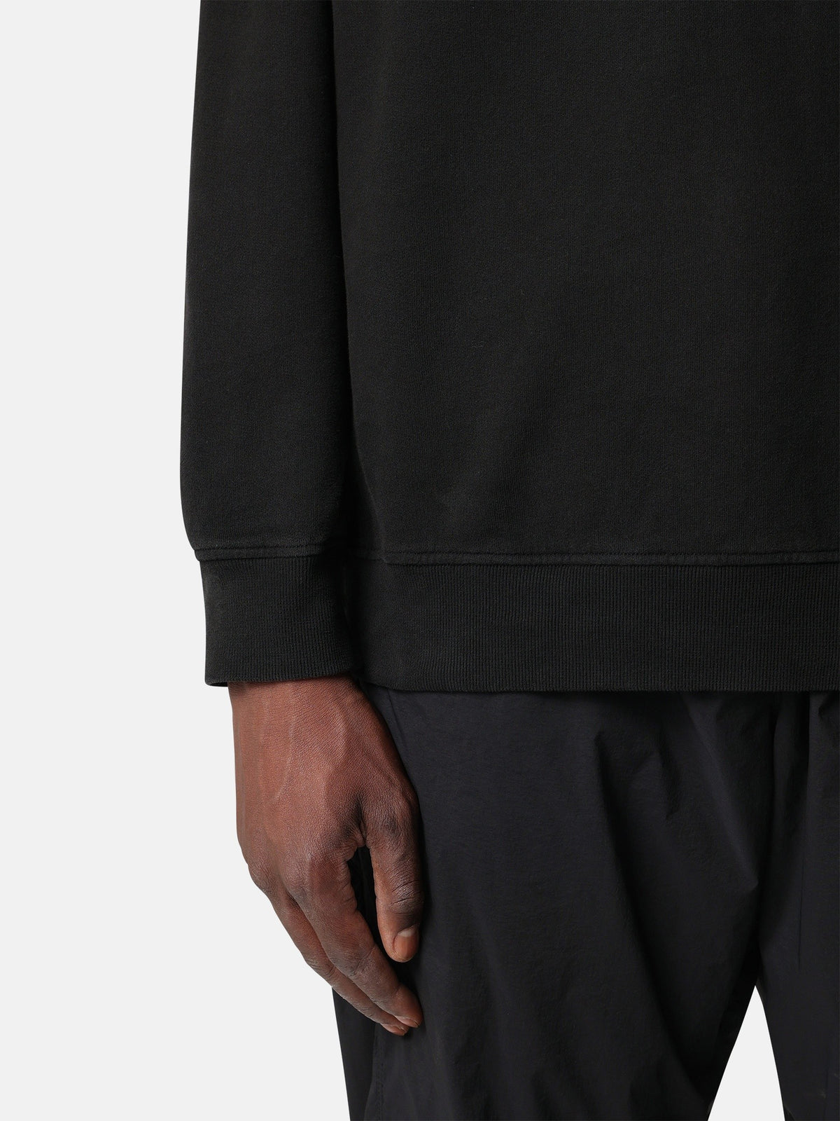 Stone Island Regular-Fit Half-Zip Sweatshirt with Ribbed Inserts 6100068