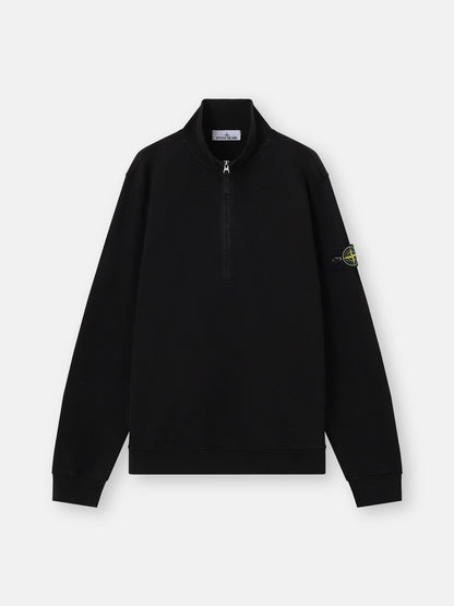 Stone Island Regular-Fit Half-Zip Sweatshirt with Ribbed Inserts 6100068