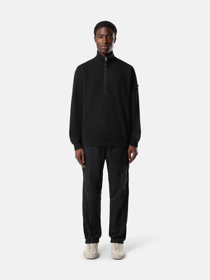 Stone Island Regular-Fit Half-Zip Sweatshirt with Ribbed Inserts 6100068