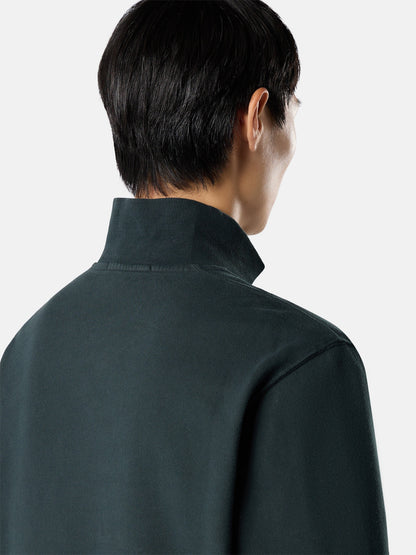 Stone Island Regular-Fit Half-Zip Sweatshirt with Ribbed Inserts 6100068