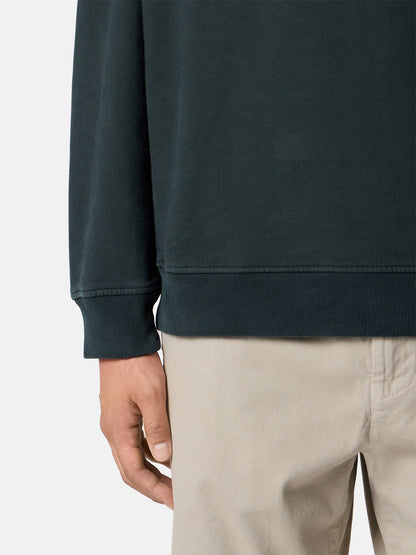 Stone Island Regular-Fit Half-Zip Sweatshirt with Ribbed Inserts 6100068