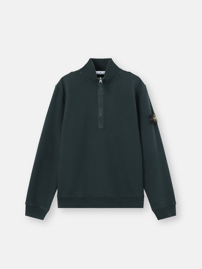 Stone Island Regular-Fit Half-Zip Sweatshirt with Ribbed Inserts 6100068