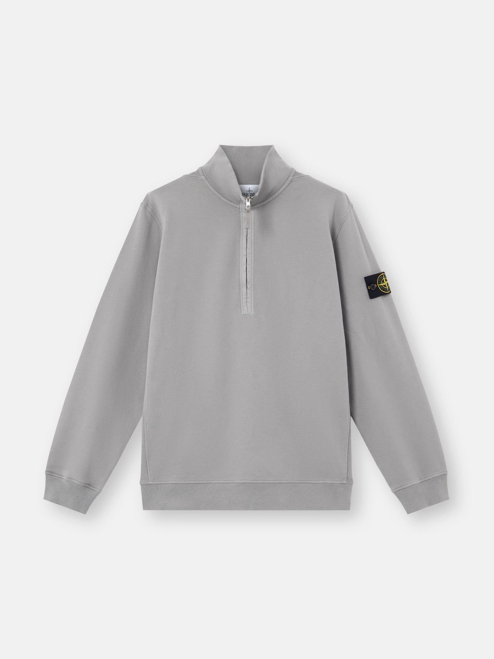 Stone Island Regular-Fit Half-Zip Sweatshirt with Ribbed Inserts 6100068