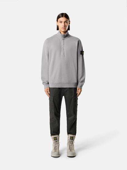 Stone Island Regular-Fit Half-Zip Sweatshirt with Ribbed Inserts 6100068