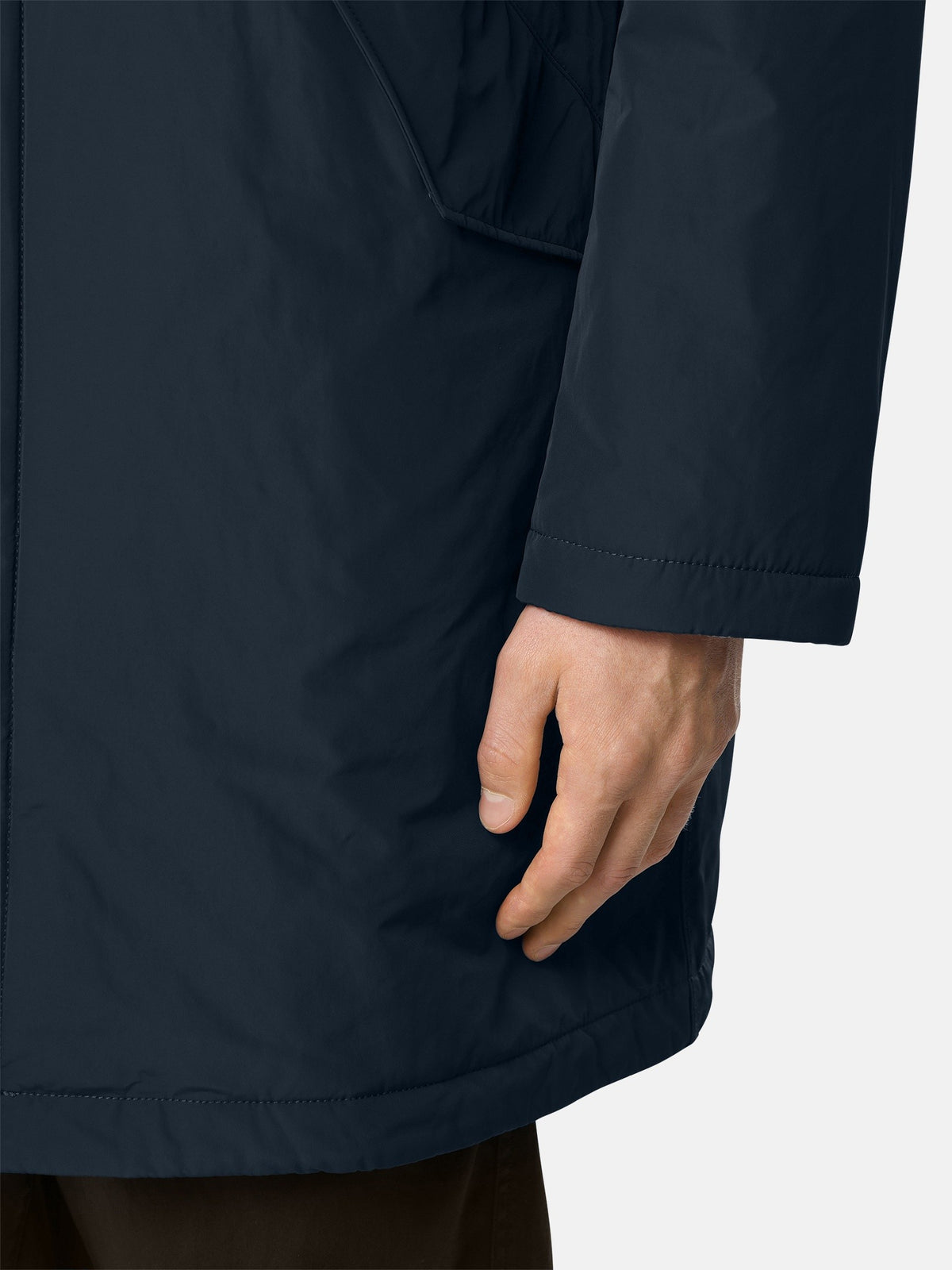 Stone Island Padded Long Coat With Anti-Drop 7100002