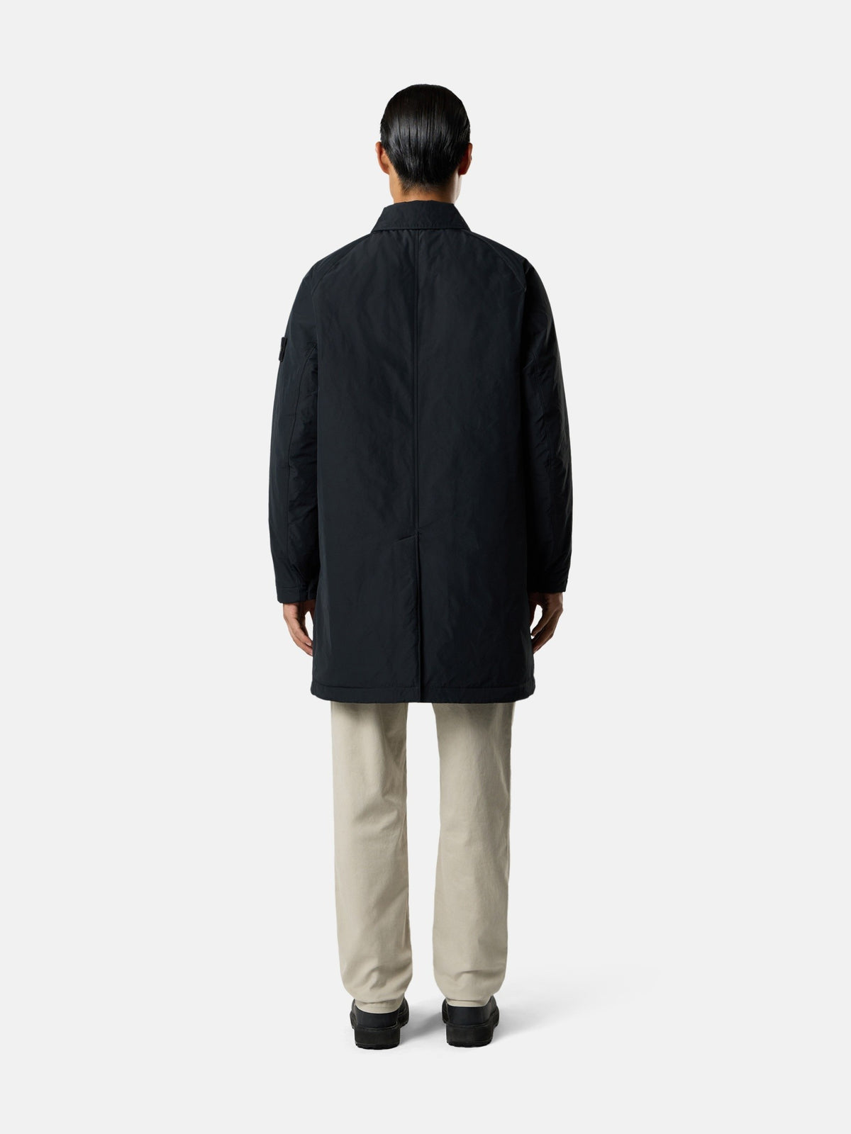 Stone Island Padded Long Coat With Anti-Drop 7100002