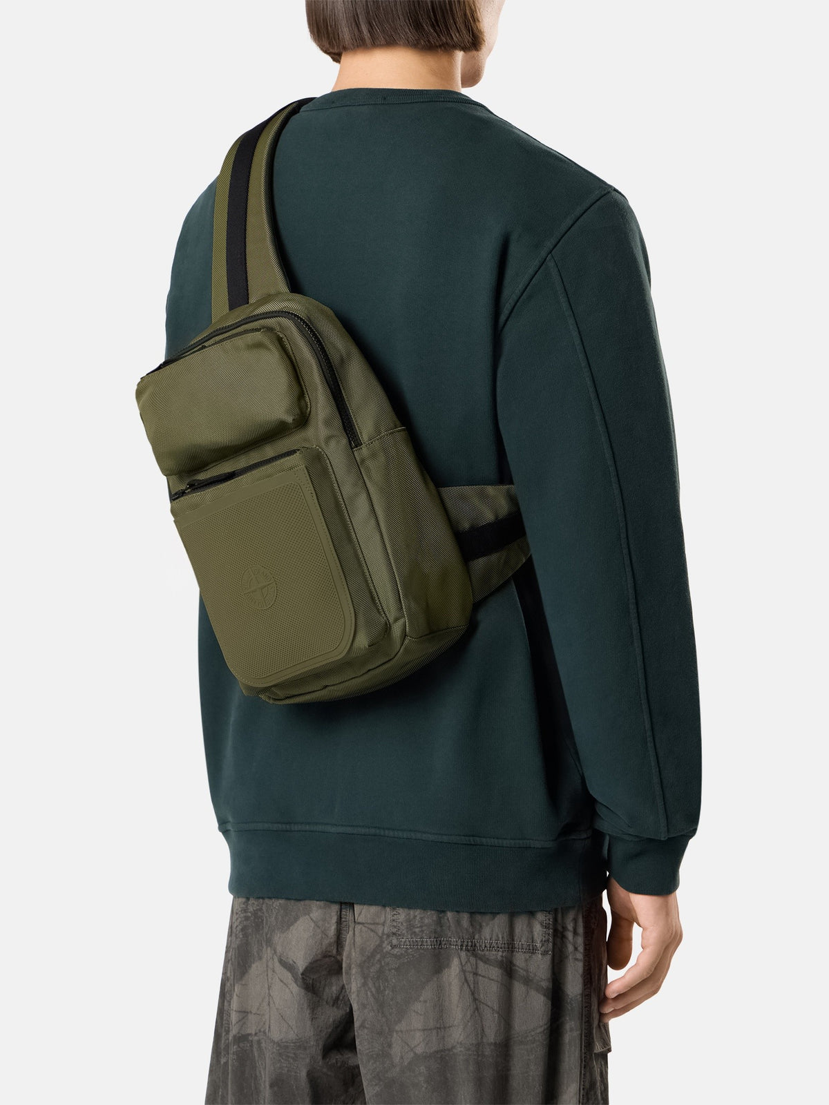 Stone Island Sling Bag with Front Zip Pockets 9200005
