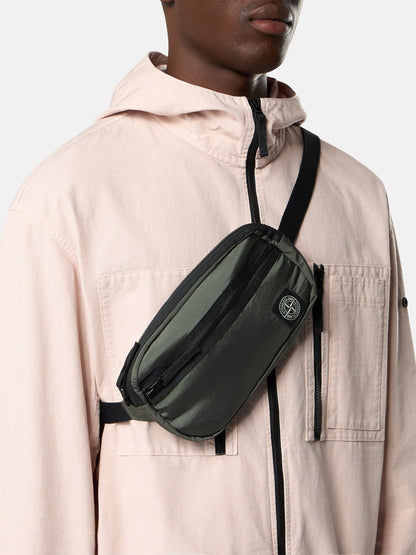 Stone Island Belt Bag with Zip Pocket and Compass Patch 9200014