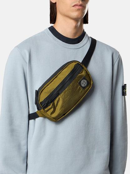 Stone Island Belt Bag with Zip Pocket and Compass Patch 9200014