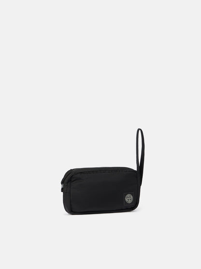 Stone Island Wrist Pouch with Internal Pockets and Zip Closure 9200019