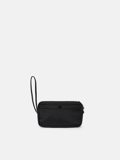 Stone Island Wrist Pouch with Internal Pockets and Zip Closure 9200019