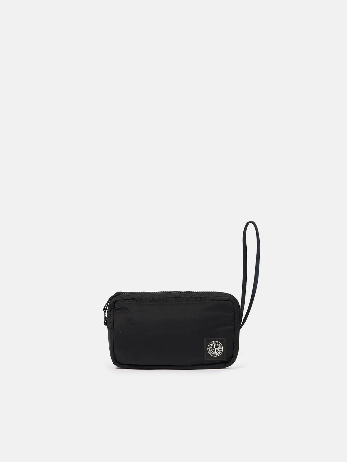 Stone Island Wrist Pouch with Internal Pockets and Zip Closure 9200019