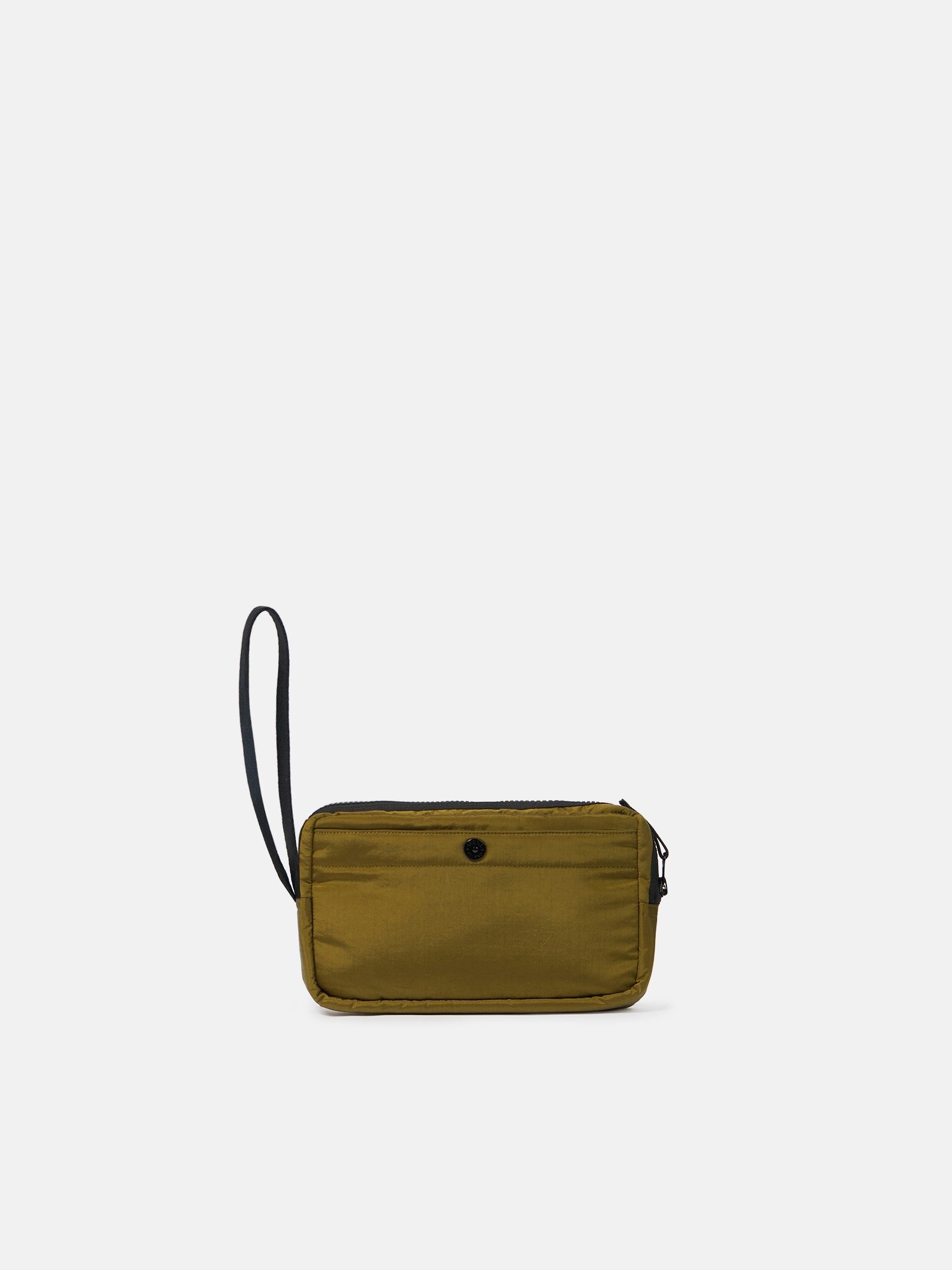 Stone Island Wrist Pouch with Internal Pockets and Zip Closure 9200019