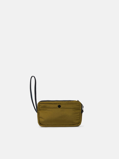 Stone Island Wrist Pouch with Internal Pockets and Zip Closure 9200019
