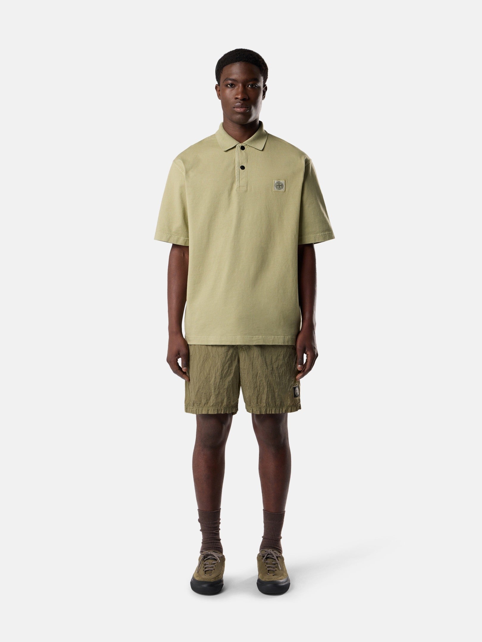 Stone Island Regular-Fit Mid-Length Swim Shorts with Pockets B100004