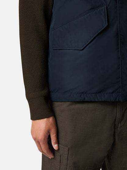 Stone Island Padded Vest with Packable Hood and Anti-Drop G100003
