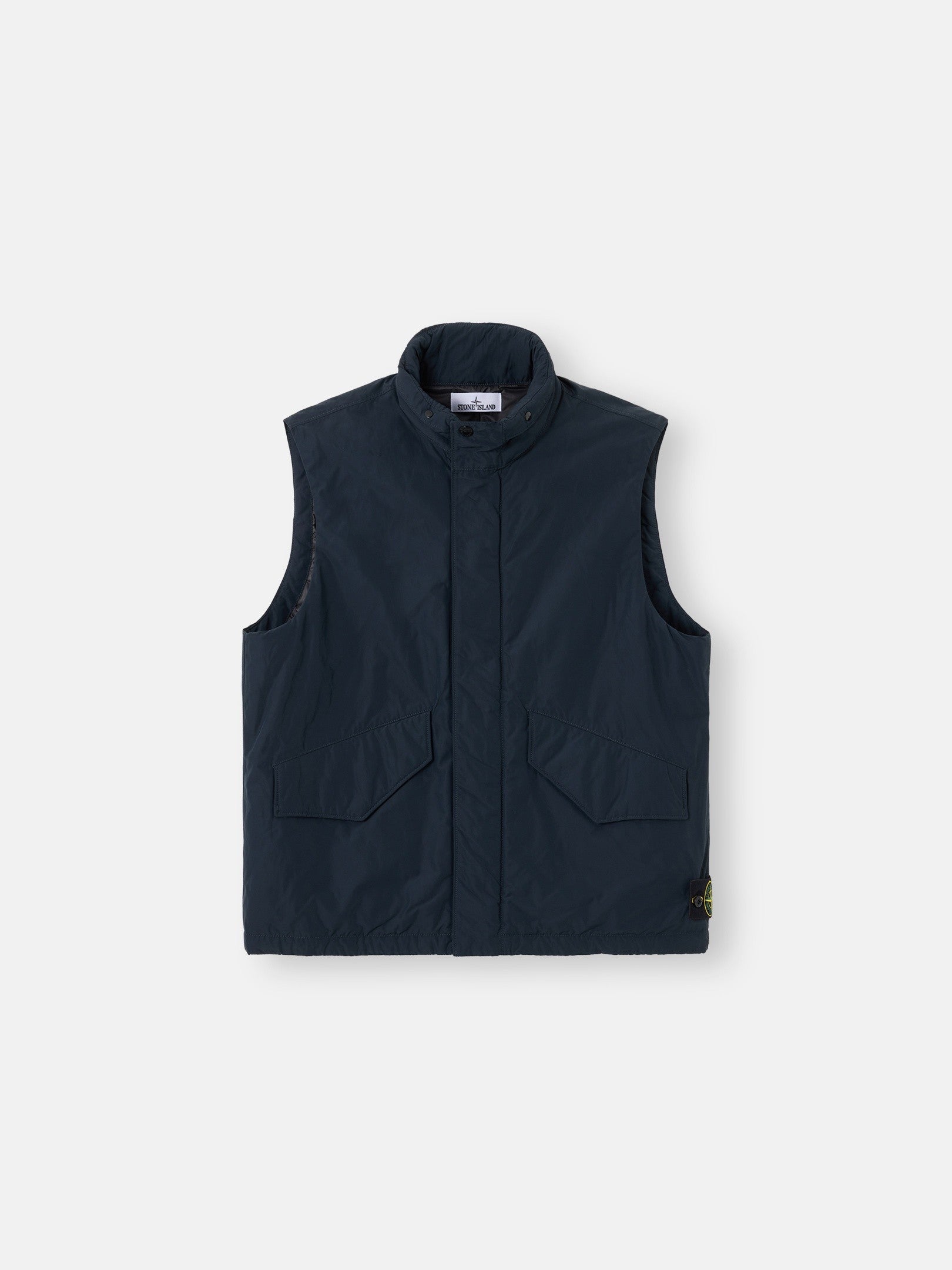 Stone Island Padded Vest with Packable Hood and Anti-Drop G100003