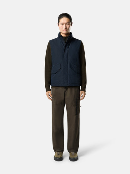 Stone Island Padded Vest with Packable Hood and Anti-Drop G100003