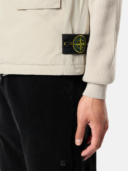 Stone Island Padded Vest with Packable Hood and Anti-Drop G100003