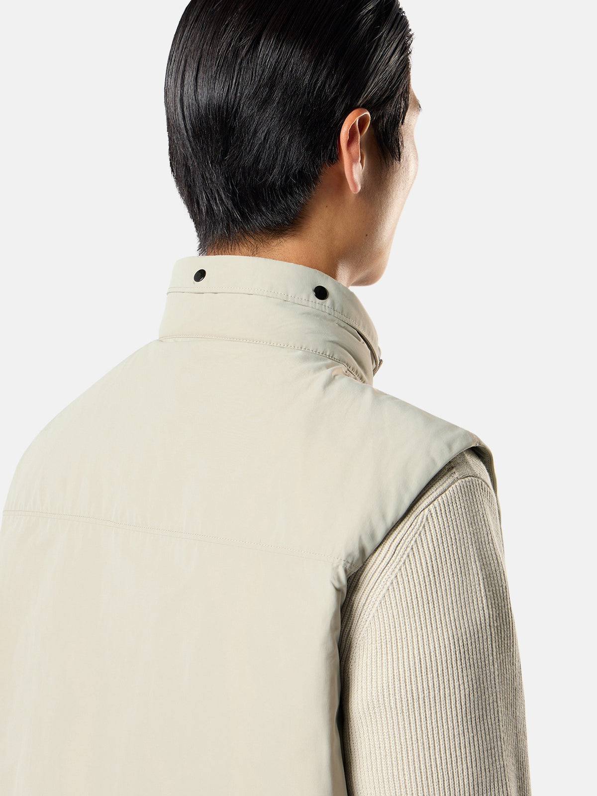 Stone Island Padded Vest with Packable Hood and Anti-Drop G100003