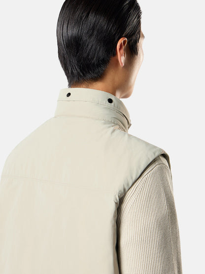 Stone Island Padded Vest with Packable Hood and Anti-Drop G100003