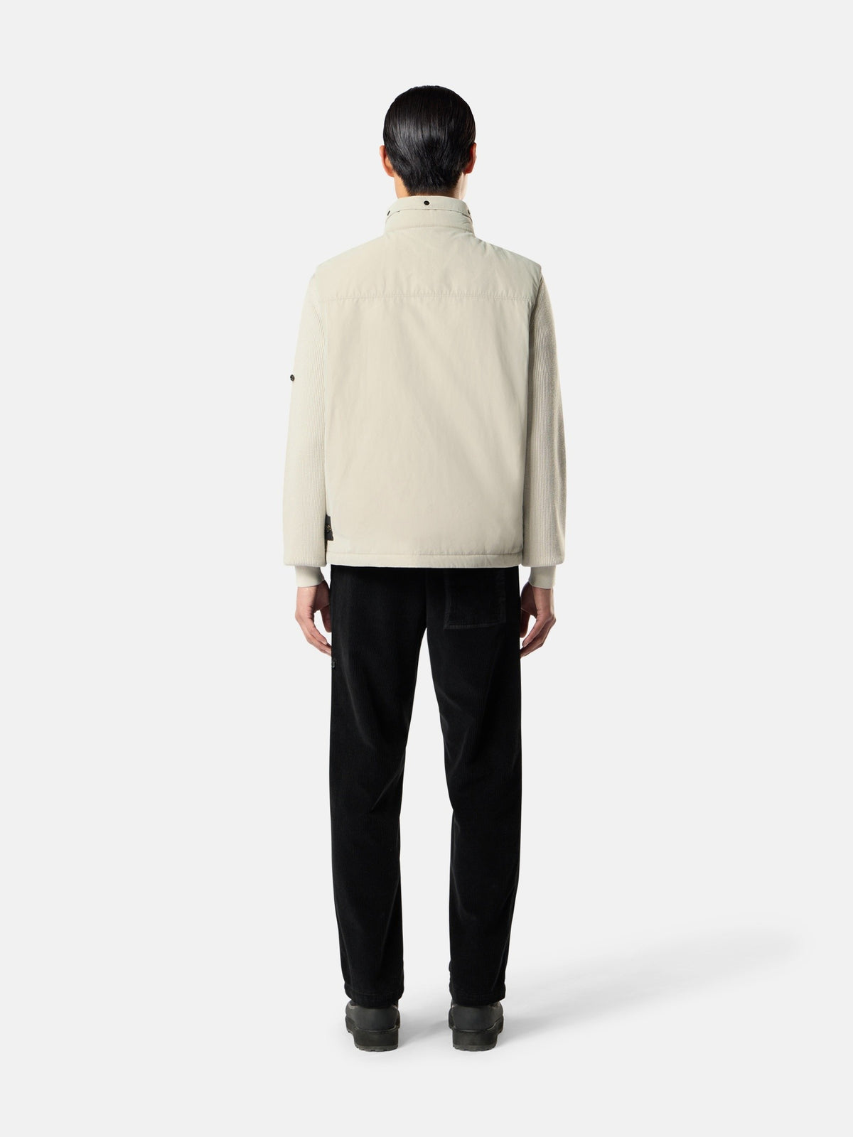 Stone Island Padded Vest with Packable Hood and Anti-Drop G100003