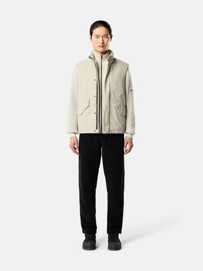 Stone Island Padded Vest with Packable Hood and Anti-Drop G100003