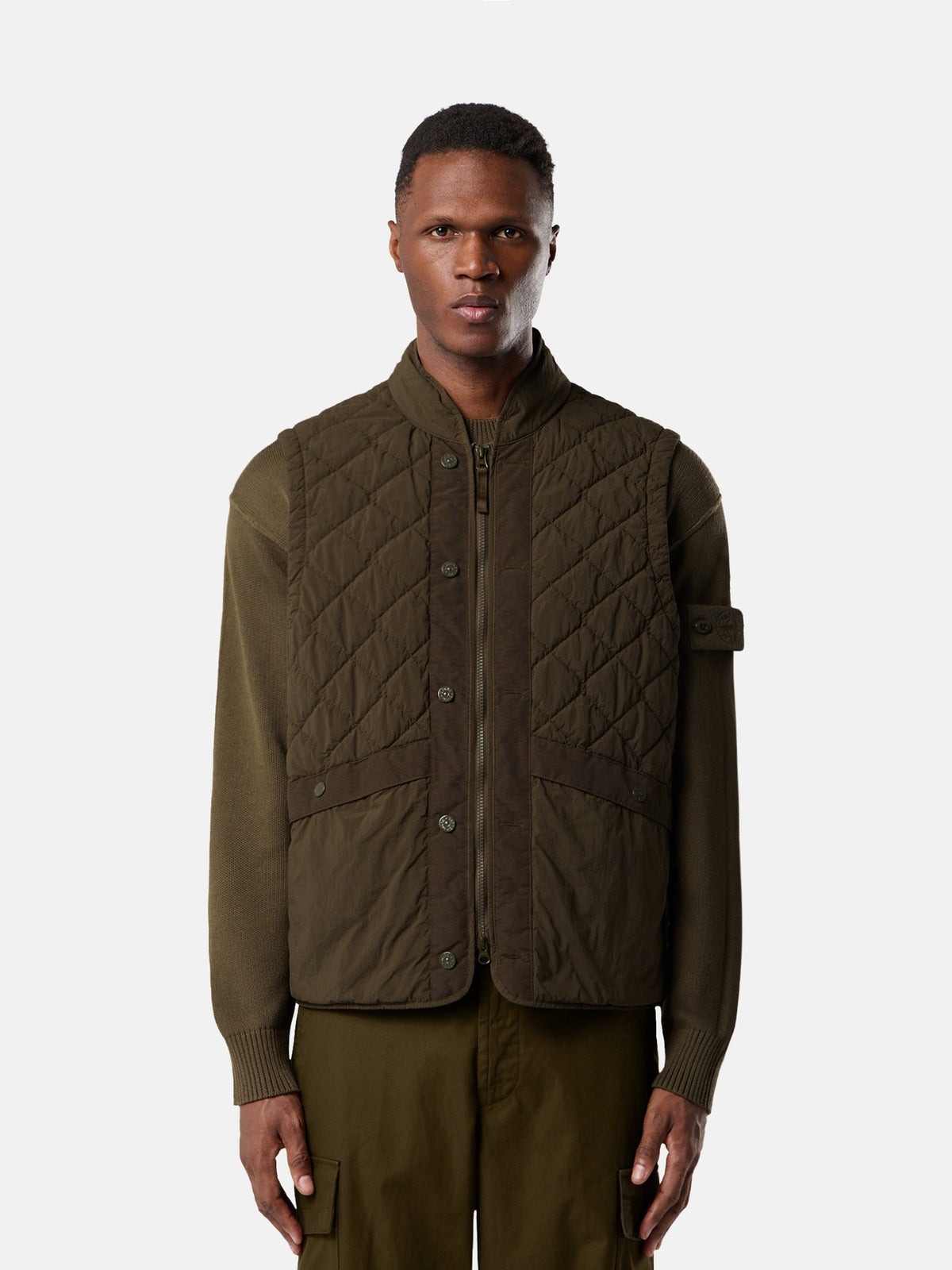 Stone Island Padded Vest with Anti-Drop G100007