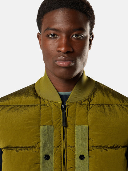 Stone Island Down Vest with Bomber Collar G100008