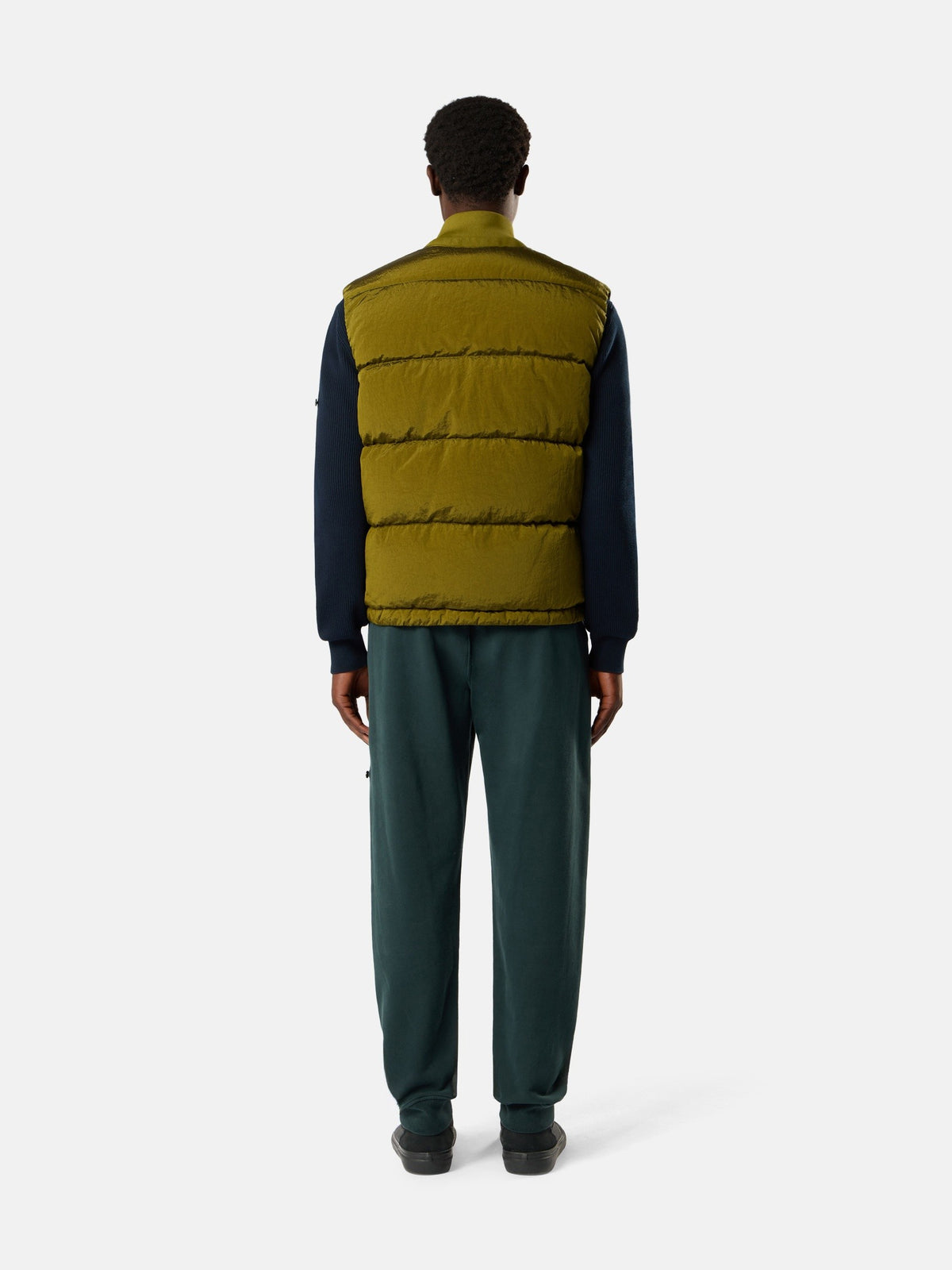 Stone Island Down Vest with Bomber Collar G100008