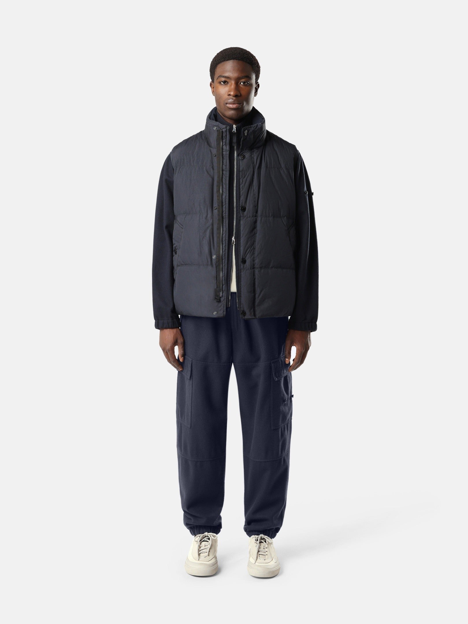 Stone Island Wind-Resistant Down Vest with Anti-Drop G100010