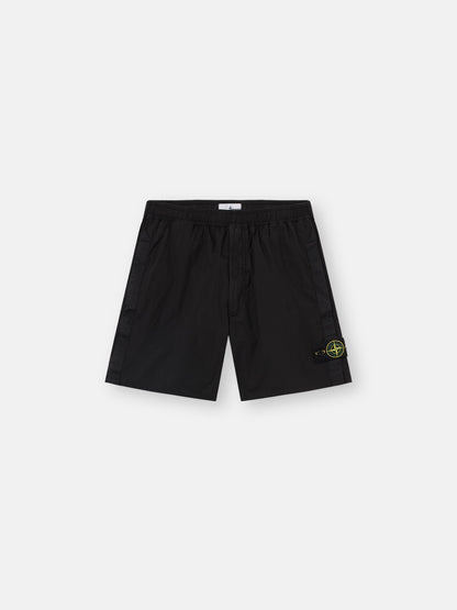 Stone Island Loose-Wide-Leg-Fit Bermuda Shorts with Elastic Waist L100001
