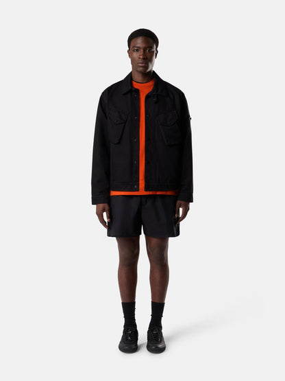 Stone Island Loose-Wide-Leg-Fit Bermuda Shorts with Elastic Waist L100001
