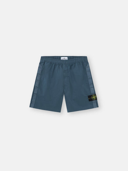 Stone Island Loose-Wide-Leg-Fit Bermuda Shorts with Elastic Waist L100001